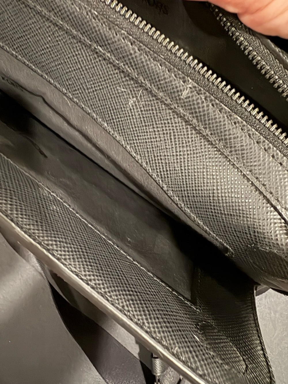 Michael Kors Black Saffiano Leather Briefcase with Shoulder Strap - Picture 12 of 13